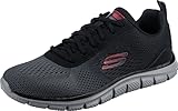 Skechers 232399, Zapatillas Hombre, Black Mesh/Charcoal Trim, 42 EU