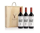 Estuche madera Regalo 3 botellas Coto Imaz Reserva, Vino tinto D.O. Ca. Rioja, Variedad Tempranillo, Potente y Equilibrado, Estuche 3 botellas 750 ml