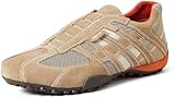 Geox Uomo Snake L, Sneakers para Hombre, Multicolor (Beige/Dk Orange), 43 EU