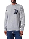 Tommy Hilfiger Hombre Sudadera Crewneck sin capucha, Gris (Medium Grey Heather), S