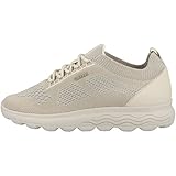 Geox D SPHERICA, Zapatillas, Mujer, Blanco Crudo, 41 EU