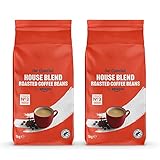 by Amazon 100% arabica Café En Grano Natural Classico, tueste medio, Puro arabica, certificado Rainforest Alliance, 1 kg (Paquete de 2)