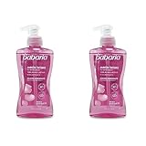 Babaria - Jabón Íntimo Hidratante con Rosa Mosqueta y Ácido Láctico, Respeta el PH Íntimo, Testado Bajo Control Ginecológico, Rápida Absorción, Vegano - 300 ml (Paquete de 2)