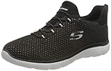 Skechers Summits Bright Bezel, Zapatillas de Deporte Mujer, Black Silver, 36.5 EU