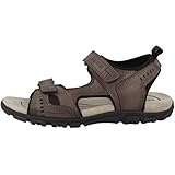 Geox Uomo Sandal Strada A, Sandalias Hombre, Marrón Coffee C6009, 45 EU