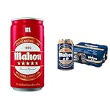 Mahou 5 Estrellas - Cerveza Dorada Lager, Pack de 24 Latas x 25 cl - 5,5% Volumen de Alcohol & 0,0 Tostada - Pack de 24 Latas x 330 ml - 0.0% Volumen de Alcohol