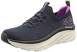 Skechers D'lux Walker Star Stunner, Slip on Mujer, Navy Purple, 37 EU