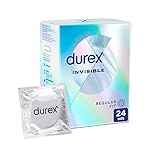 Durex Preservativos Invisible, Ultra Fino Diseñado para Maximizar Sensaciones, 24 condones