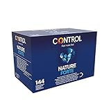 Control Nature Forte Preservativos - Caja de condones extra fuertes, 144 unidades (pack extra grande), Gama placer natural, lubricados, óptima adaptabilidad