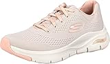 Skechers Arch Fit Big Appeal, Zapatillas Mujer, Natural Knit Mesh Coral Trim, 35 EU