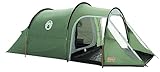 Coleman Zelt Coastline(TM) 3 Personen Tienda de 3 plazas de campaña de túnel Ligera para Camping y Trekking o Senderismo con Porche, Impermeable hasta 3000 mm de Columna de Agua, Verde, 3 Personas