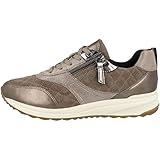 Geox D Airell A, Sneakers para Mujer, Beige (Dk Beige), 36 EU