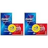 Durex Duplo Natural Plus y Sensitivo Suave - 15 Unidades (Paquete de 2)