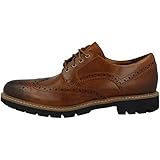 Clarks Batcombe Wing, Zapatos de Cordones Derby Hombre, Marrón (Dark Tan Leather), 39.5 EU