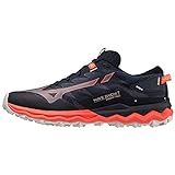 Mizuno Wave Daichi 7, Zapatillas de Trail Running Mujer, Night Sky/Quicksilver/HCoral, 42 EU