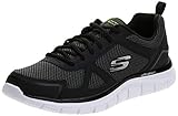 Skechers Track Bucolo, Zapatillas de Running Hombre, Black White, 41 EU