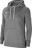 NIKE Park 20, Sudadera Con Capucha Mujer, Gris (charcoal Heather/white/white), XL