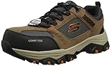 Skechers GREETAH, Zapatillas para Hombre, Brown Suede Leather W/ Textile, 43 EU