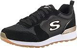 Skechers Og 85 Gold'n Gurl, Zapatillas de deporte Mujer, Black Suede Rose Gold Trim, 35 EU