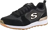 Skechers Og 85 Gold'n Gurl, Zapatillas de deporte Mujer, Black Suede Rose Gold Trim, 35 EU