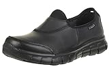 Skechers Sure Track, Zapatos Mujer, Negro Black Leather, 38 EU
