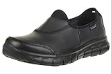 Skechers Sure Track, Zapatos Mujer, Negro Black Leather, 37 EU