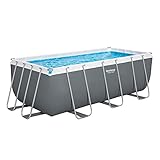 BESTWAY Piscina Desmontable Tubular Power Steel 412x201x122 cm Gris