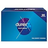 Durex Pack Preservativos Natural, para Confort y Seguridad, 96 condones