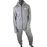 NIKE B NSW Core BF TRK Suit Chándal, Niños, Gris (Carbon Heather/Dark Grey/Carbon Heather/White), M (137-147 cm)