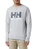 Helly Hansen Hombre Sudadera HH Logo Crew, XL, Gris Melange