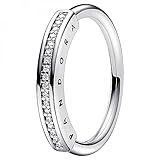 PANDORA Anillo Signature I-D Pavé 192283 C01 60 MUJER