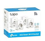 TP-Link Tapo P100 (4-Pack) - Mini Enchufe Inteligente Wi-Fi, óptimo para programar el encendido/apagado y ahorrar energía, no necesita HUB, compatible con Alexa y Google Home