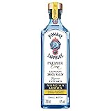 Bombay Sapphire Premier Cru Premium Distilled London Dry Gin, Ginebra infusionada al vapor con botánicos exóticos y limones murcianos seleccionados a mano, 47 % vol., 70 cl / 700 ml