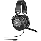 Corsair HS65 SURROUND Auriculares Multiplataforma con Cable para Juegos - Sonido envolvente Dolby 7.1 - SonarWorks SoundID -Compatible iCUE - PC, Mac, PS5, PS4, Xbox, Nintendo Switch, Móvil - Carbono