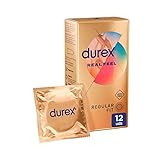 Durex Preservativos Sensitivos Real Feel Sin Látex condones - 12 Unidades ( Paquete de 1)