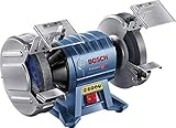 Bosch Professional GBG 60-20 - Esmeriladora de banco (600 W, doble muela, Ø de disco 200 mm, 3600 rpm, en caja)