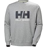 Helly Hansen Hombre Sudadera HH Logo Crew, XL, Gris Melange