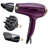 Remington Secador de Pelo Your Style - Iónico, Cabello Sin Encrespamiento, 2300 W, Silencioso, Kit Secador: Concentrador, Difusor y Accesorio Potenciador Raíces, 3 Temperaturas, 2 Velocidades - D5219