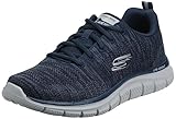 Skechers 232298, Zapatillas Hombre, Navy Knit Gray Trim, 44 EU