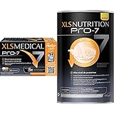 XLS Medical Pro 7 Resultados en 1 Mes con 7 Beneficios, Origen Natural, 180 comprimidos + XLS Nutrition Pro-7 Batido Sustitutivo, Ayuda a Perder Peso y Tonifica, Óptimo Nivel de Proteínas