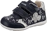 Geox B Elthan Girl A, Primeros Pasos para Bebé Niña, Multicolor (Navy/Silver), 24 EU