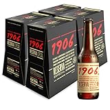 1906 Reserva Especial - Cerveza Lager Extra, Pack de 24 Botellas x 33 cl, Sabor Amargo y Aroma Tostado, Galardonada Internacionalmente, 6,5% Volumen de Alcohol