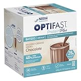 Optifast® Batido ProteinPlus - Chocolate - 10 sobres de 63g - Sustitutivos de comida - Ayuda para perder peso o a mantenerlo después de haberlo perdido