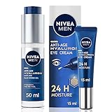 NIVEA MEN Hyaluron Gel Facial Hidratante Antiedad + NIVEA MEN Contorno de Ojos Antiedad