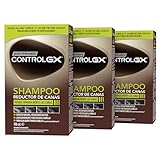 Just For Men Control GX Champú Y Tinte de Pelo para Hombre, Reduce El Cabello Gris en Cada Lavado, Con Aceite De Coco Y Aloe Vera, Para Todos Los Tonos, 118ml (3 Pack)