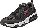 Skechers Skech-Air Extreme V2 Trident, Zapatillas Hombre, Black/Red, 42 EU