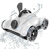 WYBOT Robot Piscina, Limpiafondos Piscina Automático con Motor Dual, 3 Funciones de Temporización, Cepillo para Limpiar Fondo, Filtro Fino de 180 μm, Ideal para Piscinas sobre/en el Suelo