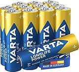 Varta - Pilas alcalinas - AA x 8+4 gratis - Alimentación de larga duración (LR6) [el embalaje puede variar]