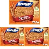 Fontaneda Digestive Original Galletas 700g (Paquete de 3)