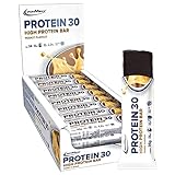 IronMaxx Proteína 30 Barrita Proteica - Cacahuetes 24 x 35g | barrita proteica sin aceite de palma y sin gluten con vitaminas | adecuado para una alimentación baja en azúcar y carbohidratos
